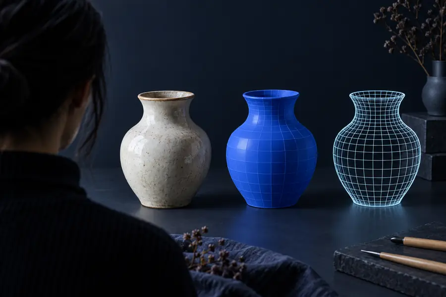 Generated 3D object based on a reference image